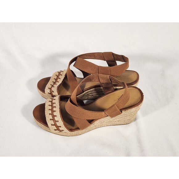 Bass & Co Womens Espadrille Sandal Wedge Platform Boho Western 10M - Picture 5 of 10